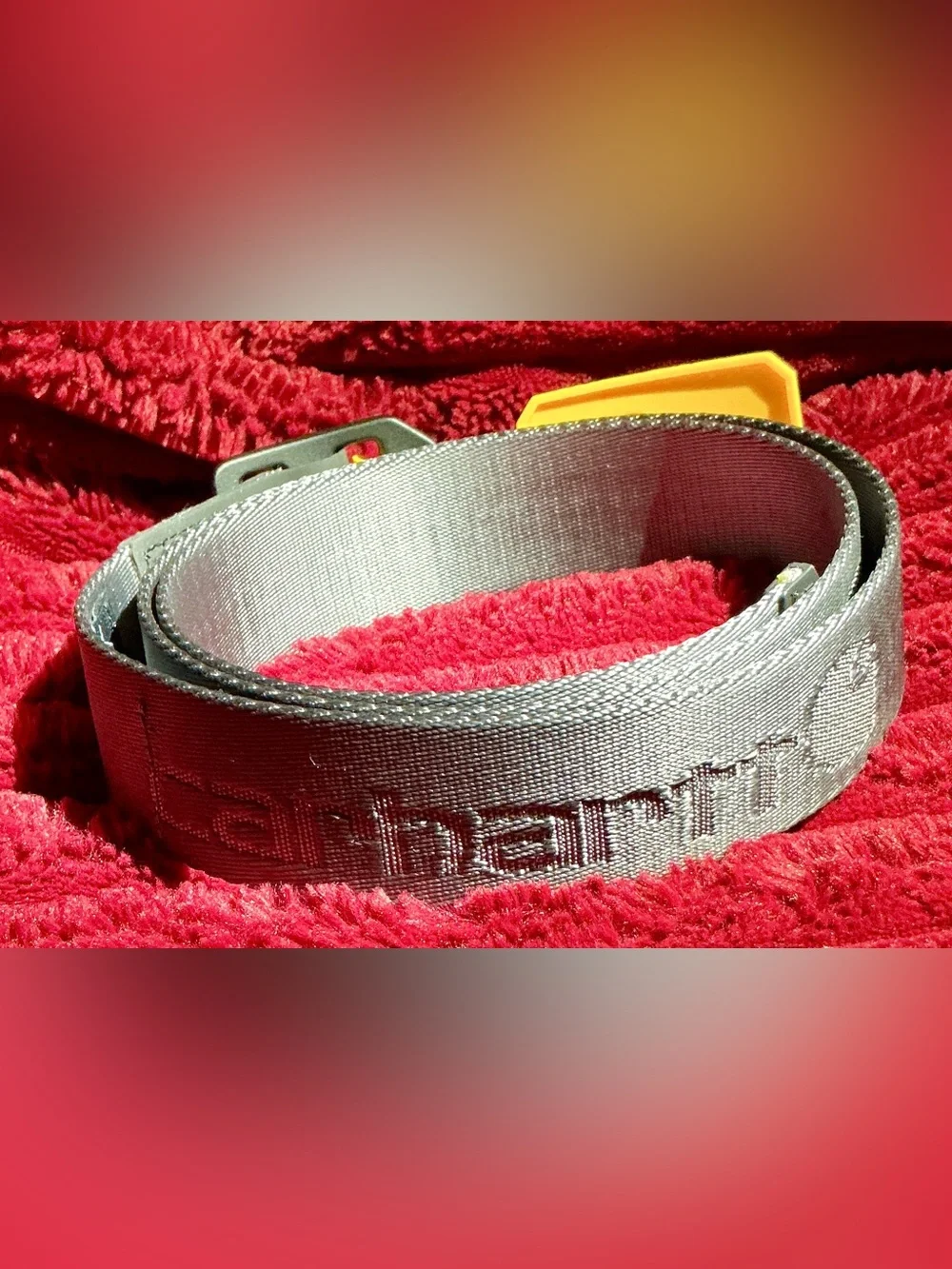 Carhartt Gray Webbing Belt Size Medium